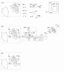 Crankcase Cover Gear Reduction Lubrication Diagram and Parts List for 12S435-0125-G8  Briggs and Stratton Engine